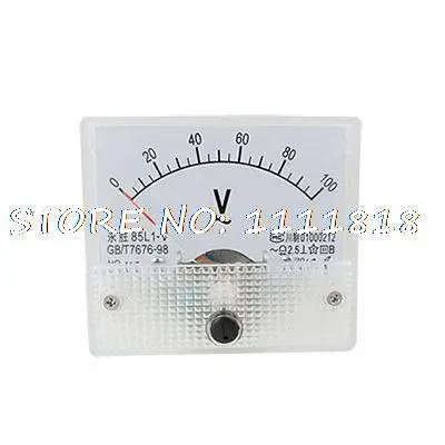 85L1-V AC 0-100V Analogue Needle Panel Meter Voltmeter