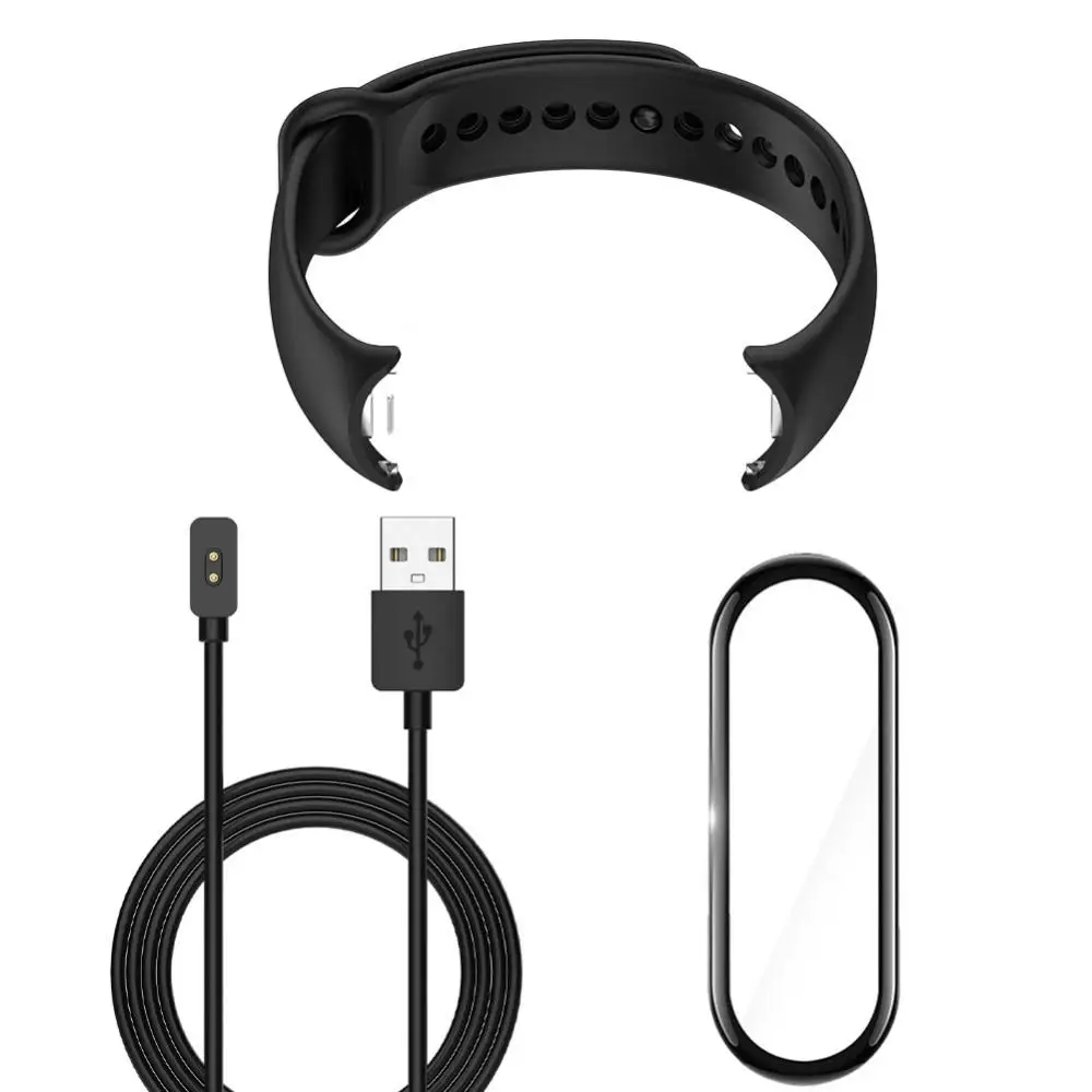 Comfortable To Wear Compatible With Mi Band 8 Charging Cable Perfect Fit Metal Plug Strap Water Proof Metal Plug Bracelet Char