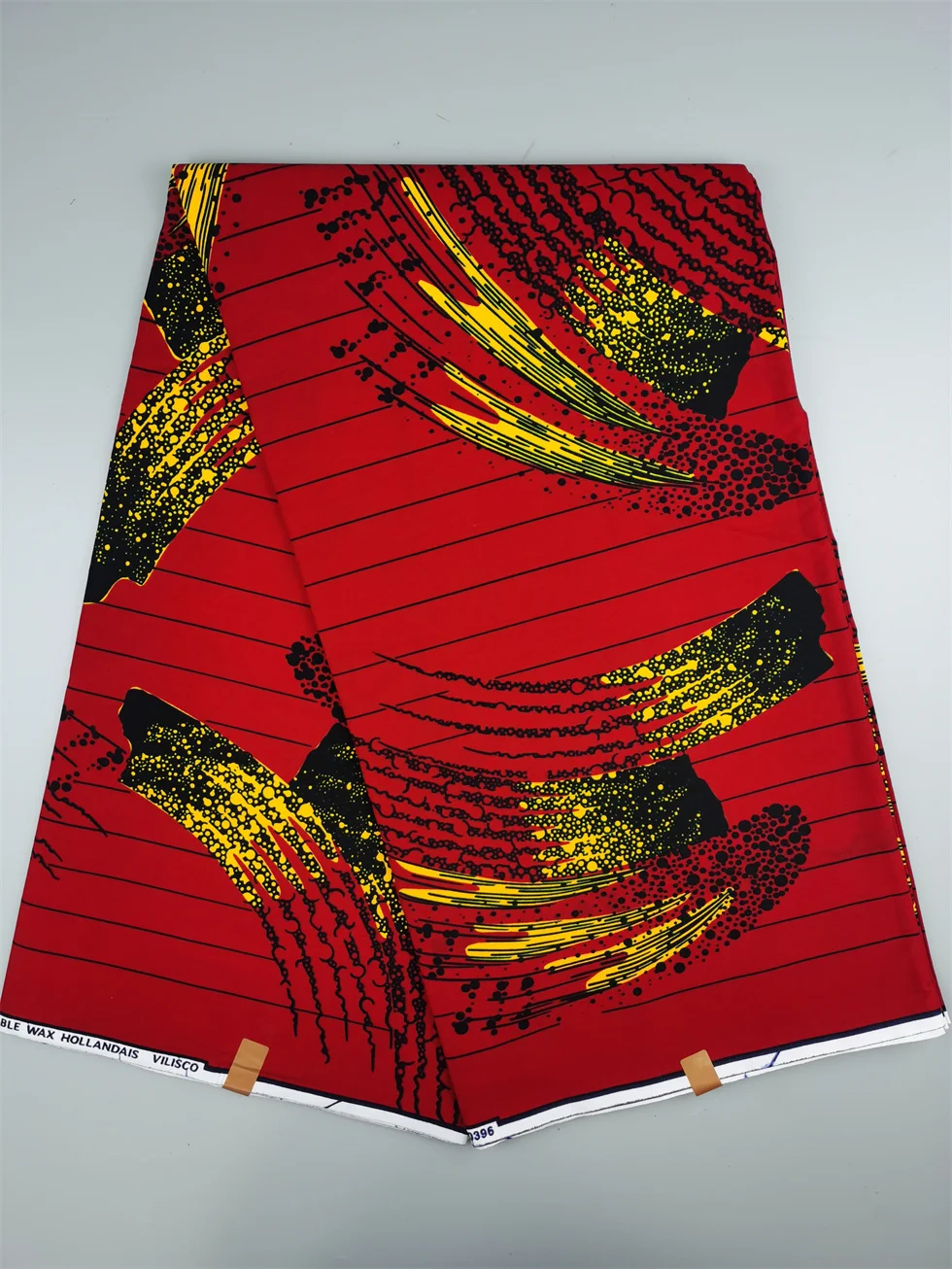 قماش Hollandais الهولندي المطبوع للفستان الكلاسيكي الأفريقي شمع حقيقي مضمون 100% قطن 6 ياردات #1