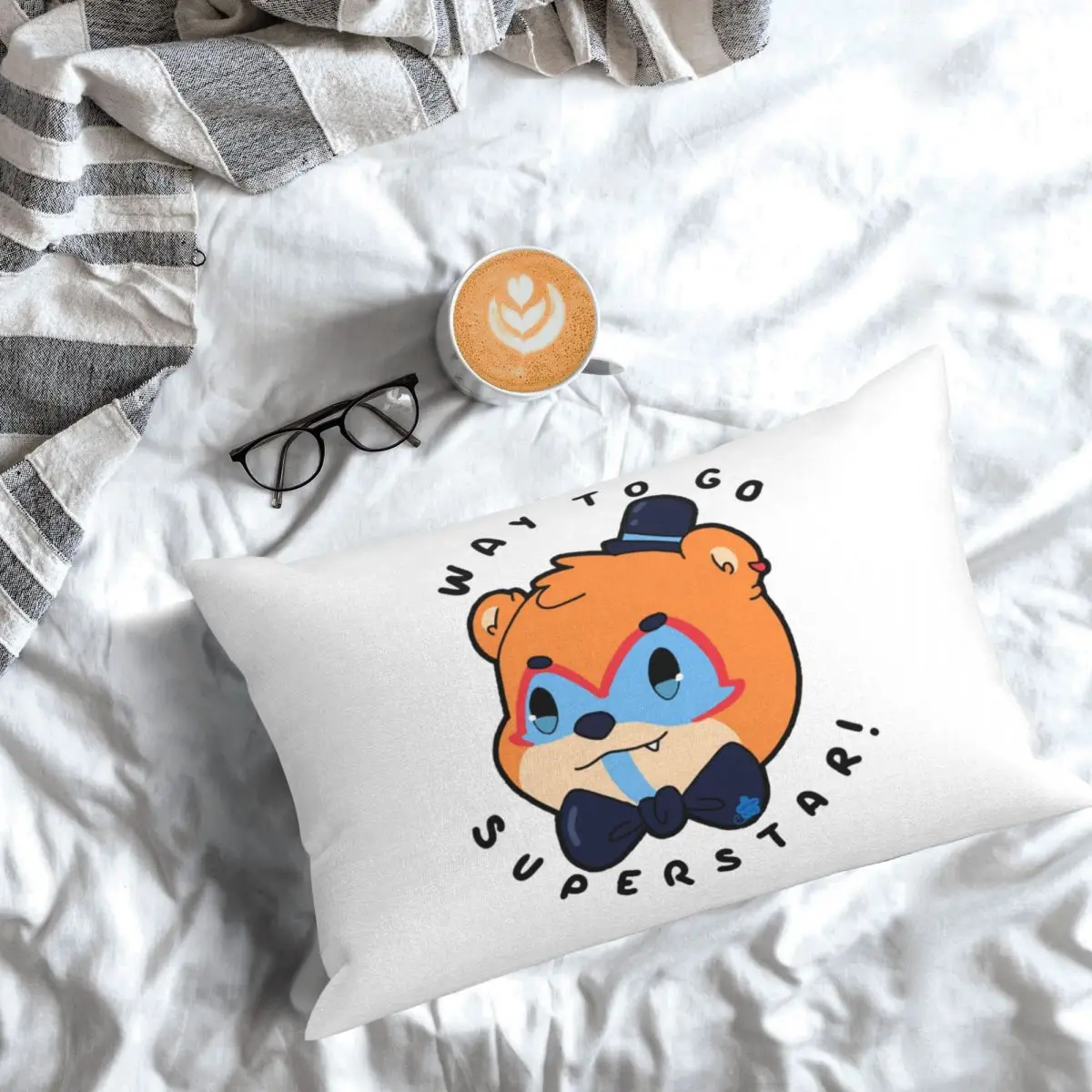 FNAF Security Breach Glamrock Freddy 'superstar' Rectangle Pillowcase Cushion Cover Decorative Bedroom Bed Comfort Throw Pillow