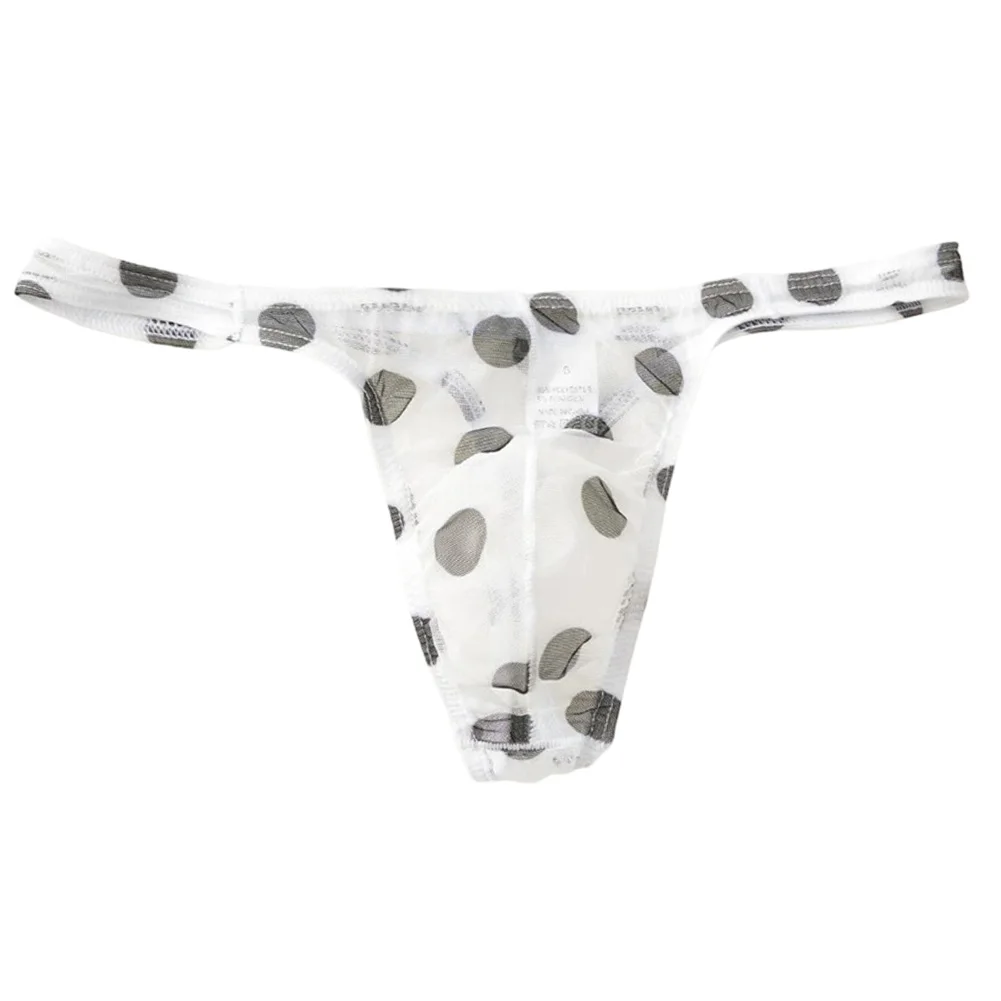 

Мужское дышащее сетчатое нижнее белье, стринги с U-образной сумкой, легкие полупрозрачные стринги с принтом, мини-трусы для комфорта