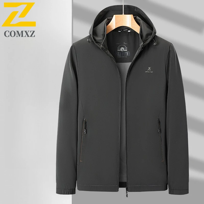 

2025 Men's Jacket Windproof Waterproof Lightweight Workwear Outdoor Fishing Hiking Travel Coat Casual Windbreaker Spring Autumn