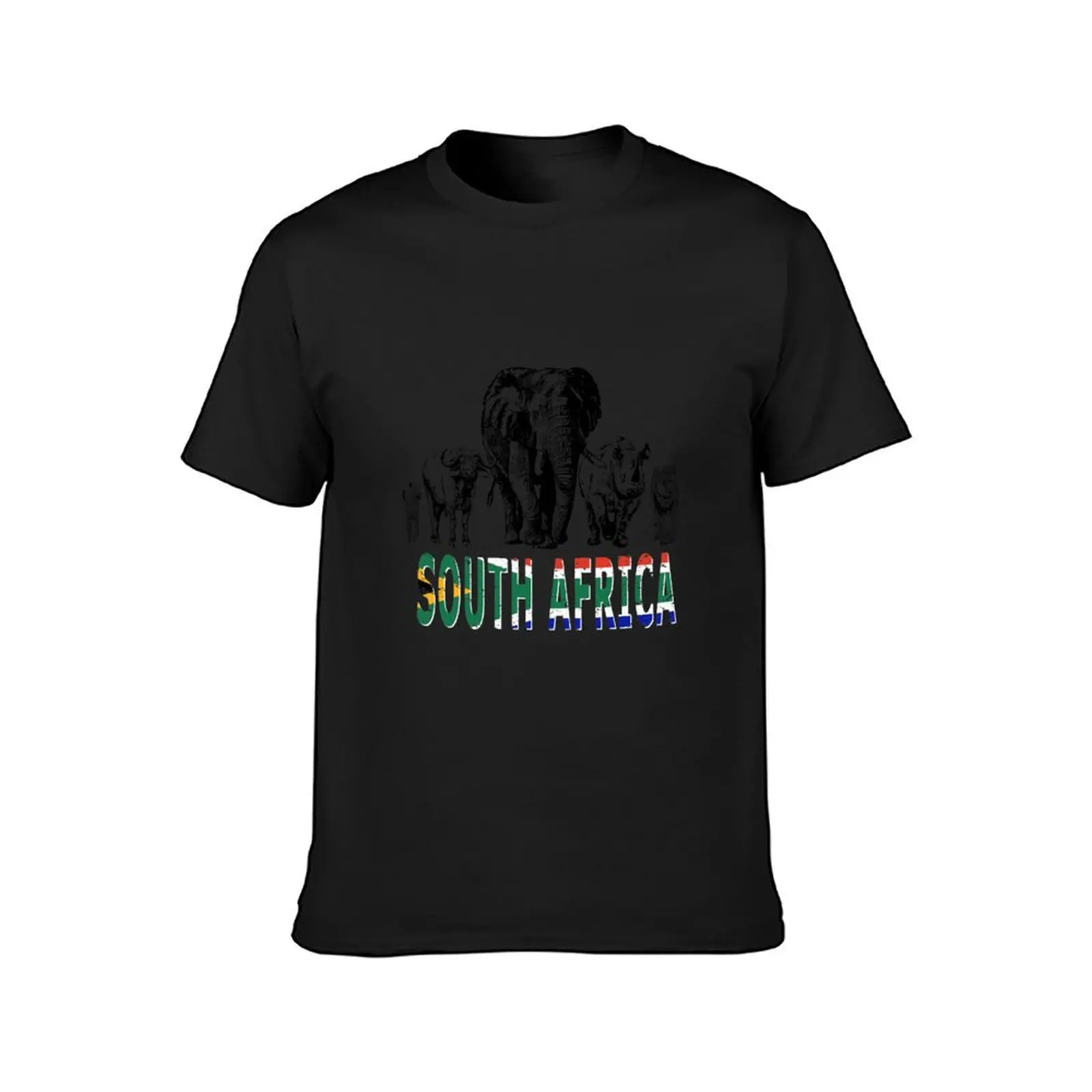 Africa's Big Five for South Africa Fans T-Shirt sports fans sweat mens white t shirts image 2