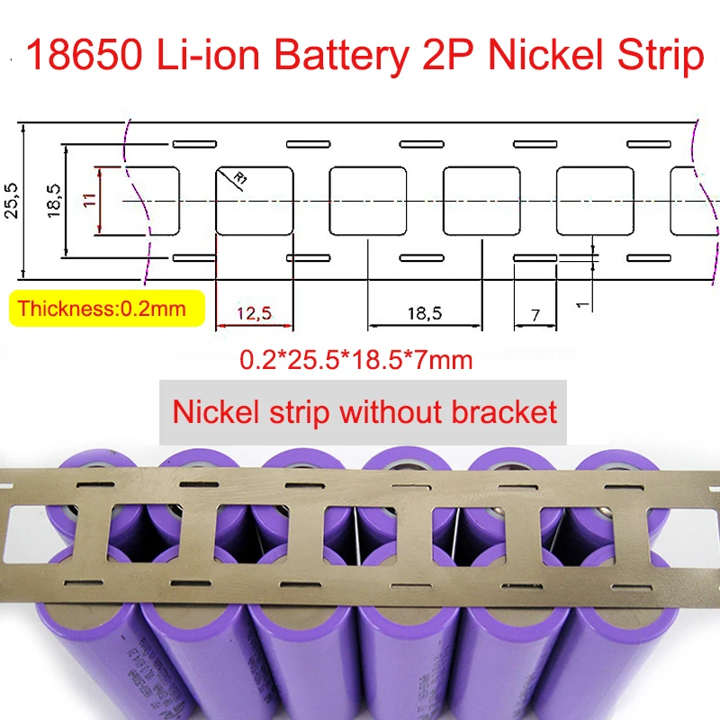 Variant: 18650 0.20x25x18.5mm
