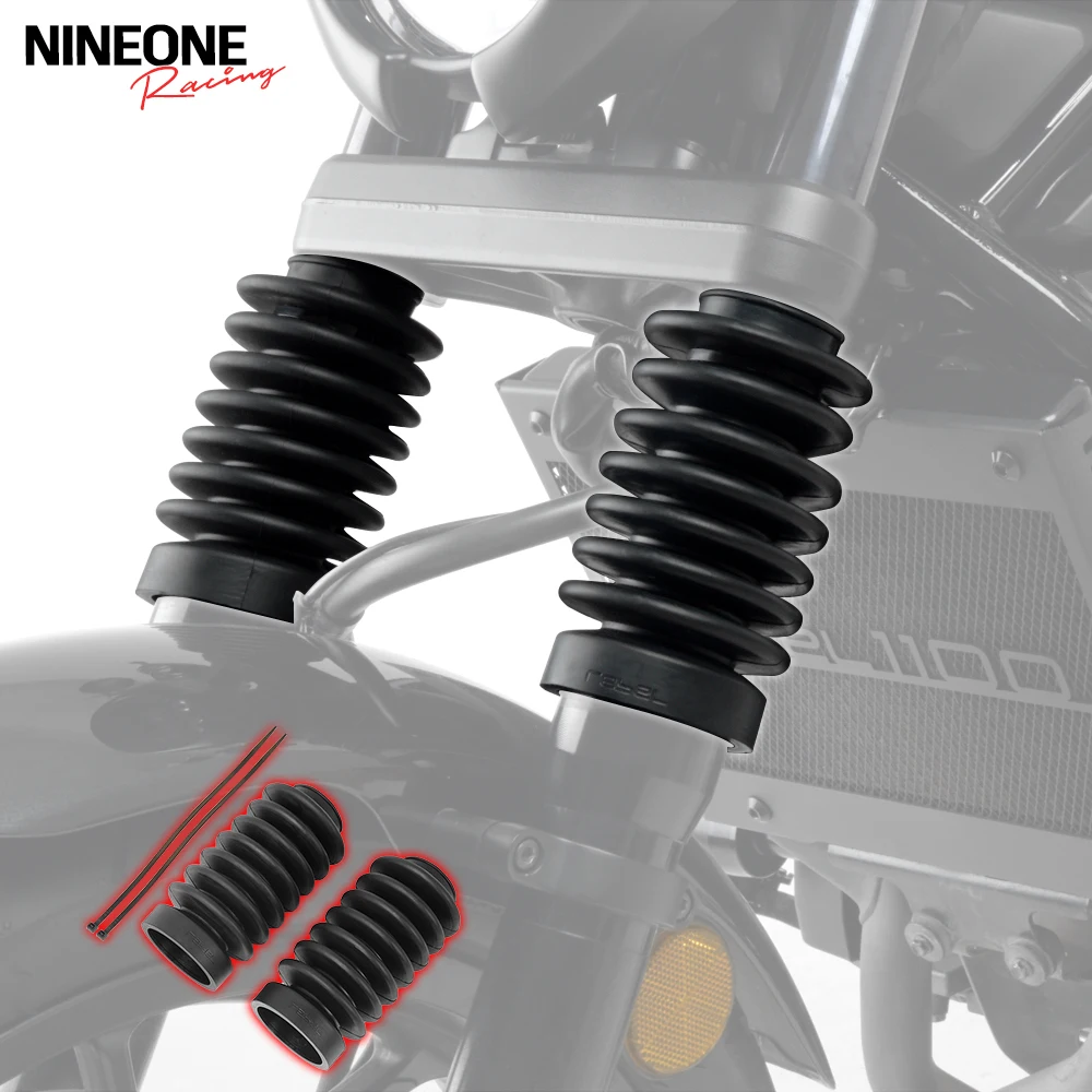 

Пара чехлов на переднюю вилку мотоцикла, резиновый пылезащитный чехол, гетры, ботинки, амортизатор для Honda Rebel CMX500 CMX300 CMX250 2017-2025