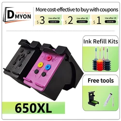 650XL Ink Cartridge Compatible for HP 650 XL hp650 Deskjet 1015 1515 1516 1518 2515 2545 2645 2646 3515 3545 4510 4645 Printer