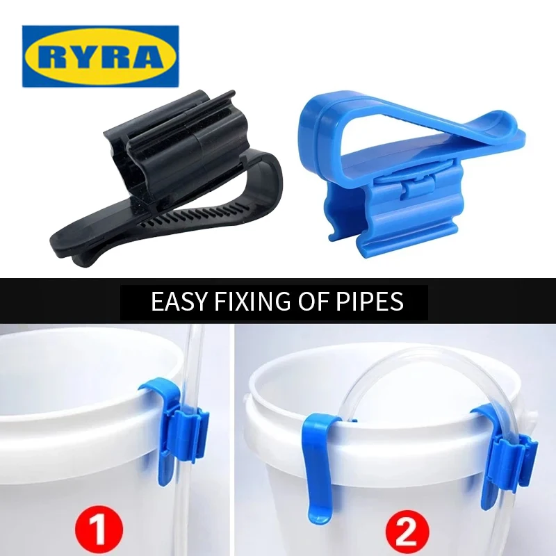 Plastic Hose Holder Fixing Clip Auto Siphon Clamp For Homebrew Beer Making Bucket Water Pipe Fish Tank Aquarium Flow Control