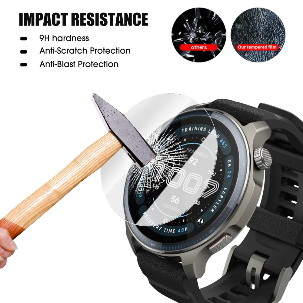 1-5 個の強化ガラス Amazfit バランス 2 取り付けが簡単なウルトラ HD スクリーンプロテクター防爆フィルムアンチスクラッチフィルム