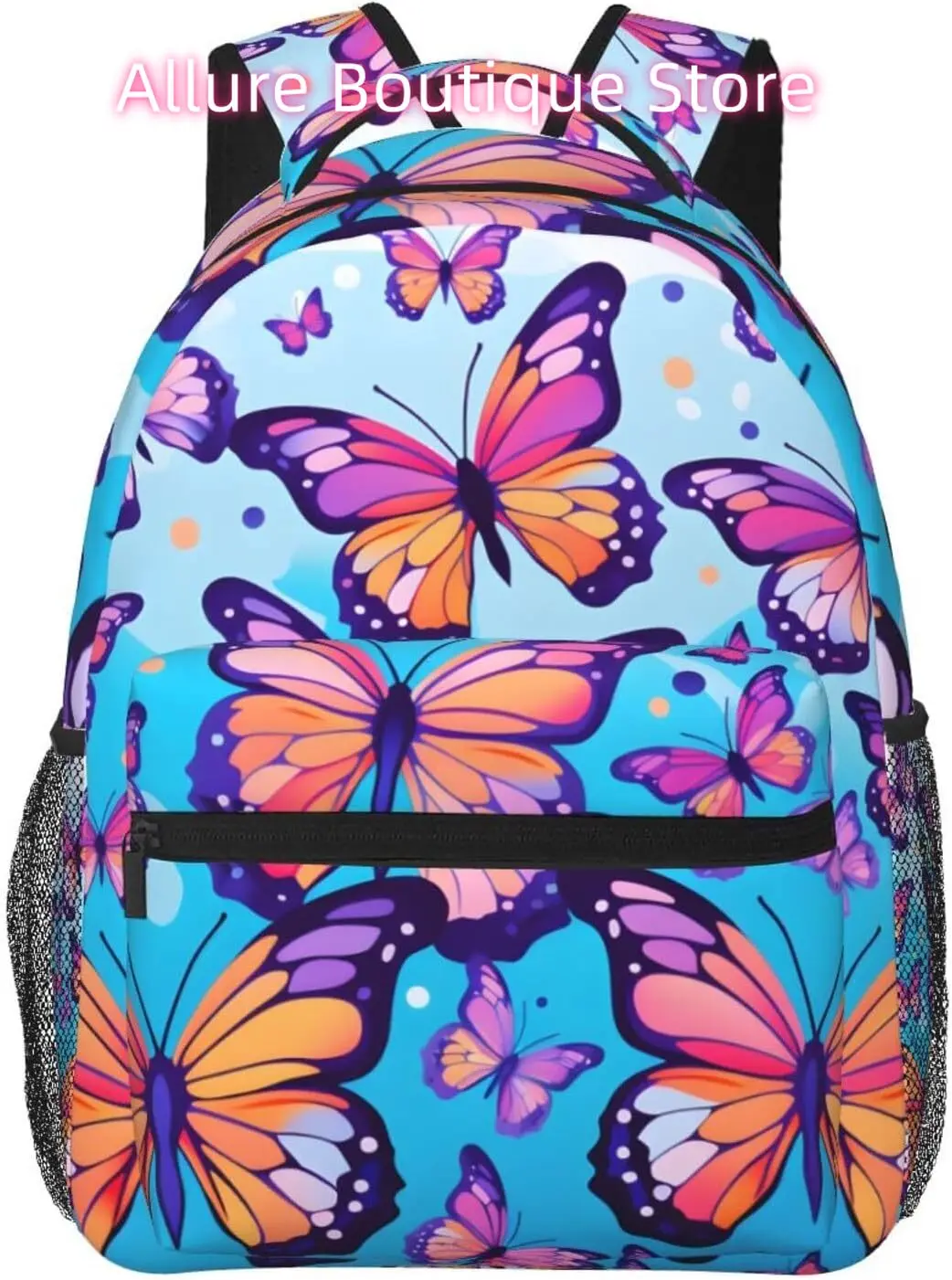 

laptop bag back to school Cute Butterflys Lightweight Laptop Backpack Lightweight Multipurpose Travel Casual Daypack Unisex Coll