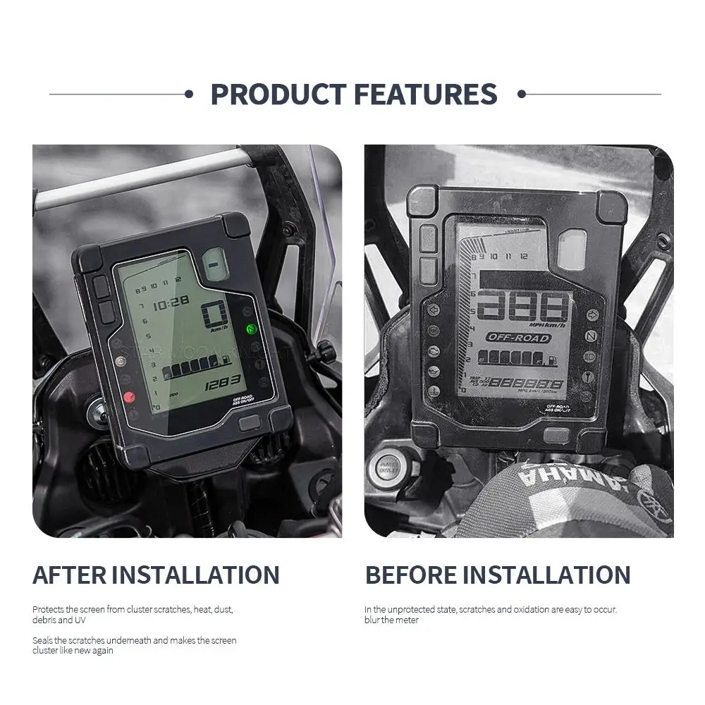 Tenere700 Instrument Film For Yamaha YAMAHA Tenere 700 T700 XTZ 700 2019-2022 Anti-scrat Cluster Screen Dashboard Protector