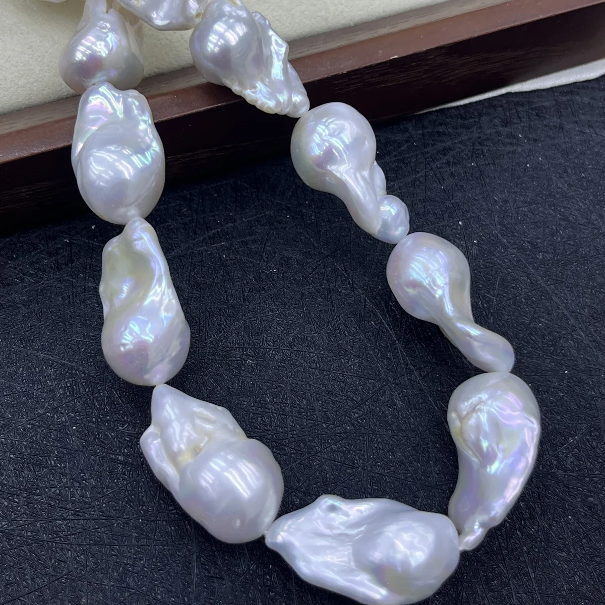 

Natural Freshwater Pearl Baroque 16x17mm-18x30mm 5A Fish Tail Bead Jewelry Make DIY Necklace Bracelet Accessories Women Wedding