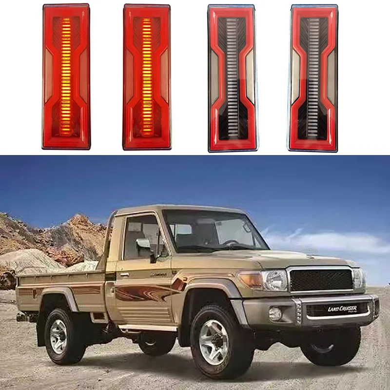 Car LED Tail Light Taillight For Toyota FJ75 Rear Running Light + Brake Lamp + Dynamic Turn Signal Modified 4x4 Rear Lamp