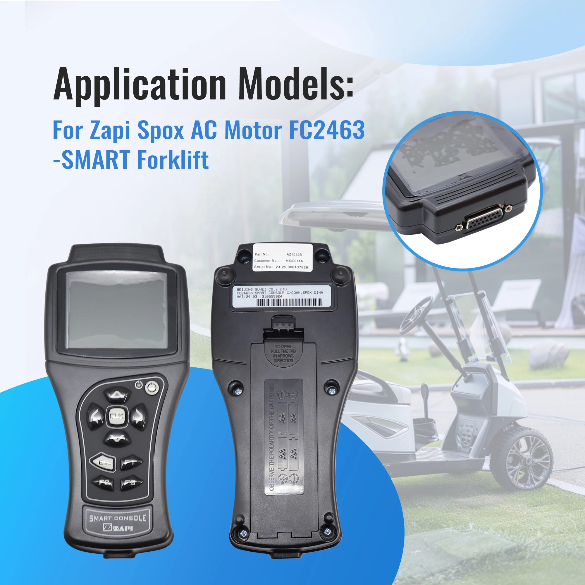Ручной программатор Smart Console FC2360 для двигателя переменного тока Zapi FC2463-SMART вилочный погрузчик