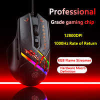 INPHIC PG1 Nezha Wired Gaming Mouse Ergonomic 12800DPI Macro Programming E-sports Mouse