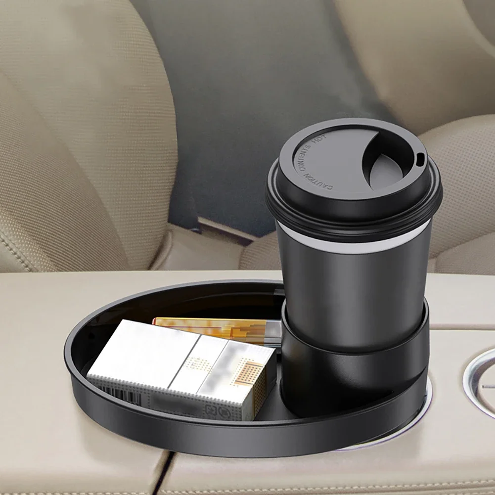 

Car Cup Holder Expander Tray Organizer Multi-functional Food Table Drink Holder Phone Keys Tray Accessories Gadgets Wholesale