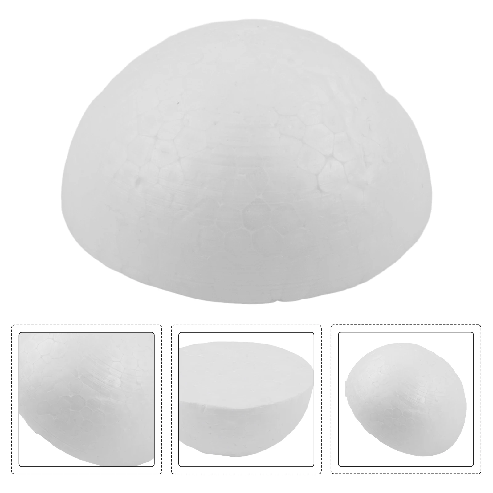 Foam Ball Polystyrene Foam Hemisphere White Craft Balls DIY Polystyrene Party Christmas Wedding Decorations