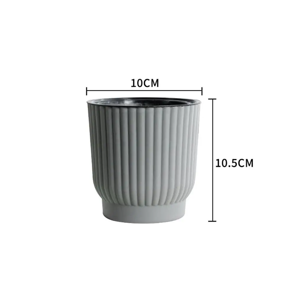 Plastic Water-absorbing Flower Pot Self Watering Garden Supplies Hydroponic Planter Visible Water Level Water Planting Pots