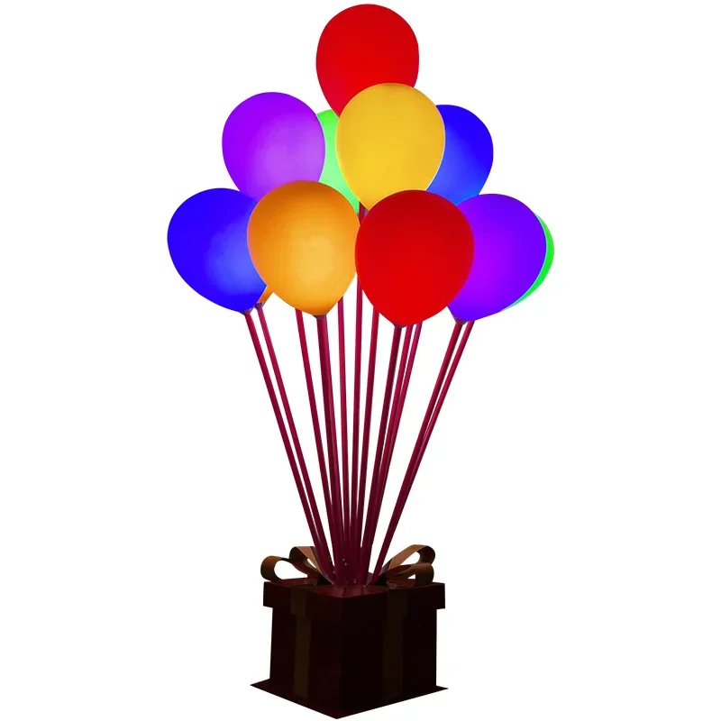Outdoor luminous gift box balloon landscape light Internet celebrity scenic spot square block