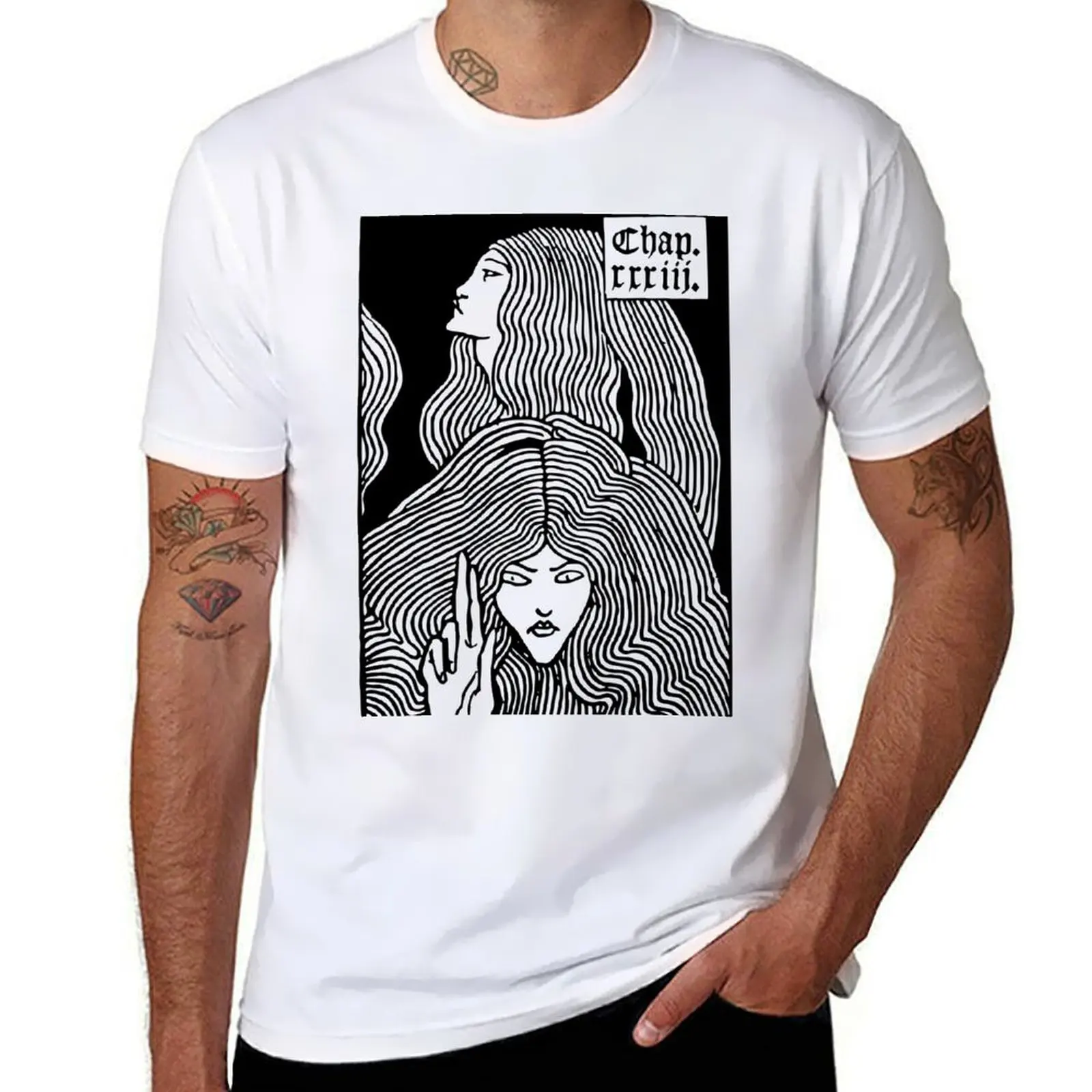 

t Hair for luxury - Art Женские рубашки Черные повседневные длинные мужские рубашки Nouveau Beardsley с футболкой Два рубашки мужские