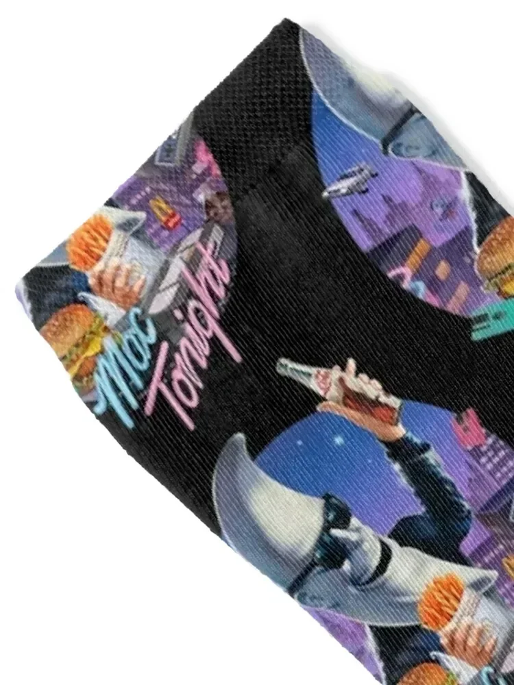 Mac food Tonight Print Vers Socks christmas gift bright garter crazy Socks Women's Men's