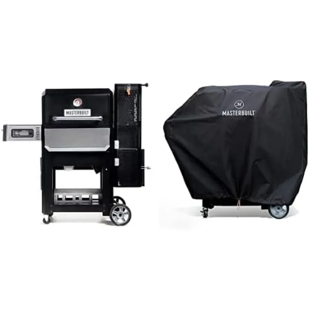 Gravity Series 800 Digital Charcoal Griddle Grill Combo + Cover Bundle