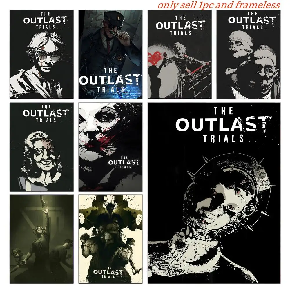 The O-Outlast Trials MOIVE Poster Wall Art Poster Pictures, Aesthetic Home Decor For Living Room Bedroom Office