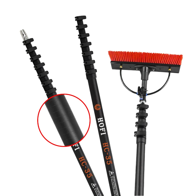 Solar Photovoltaic Carbon Fiber Expandable Cleaning Brush Kit, Suitable For Cleaning Photovoltaic Panel Windows
