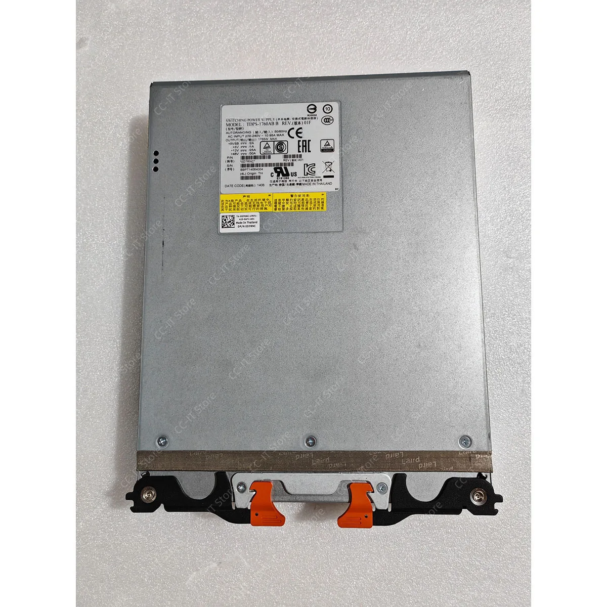 0D7RNC TDPS-1760AB B 1755W Hot-swap Power Supply For MD3660 Storage Array