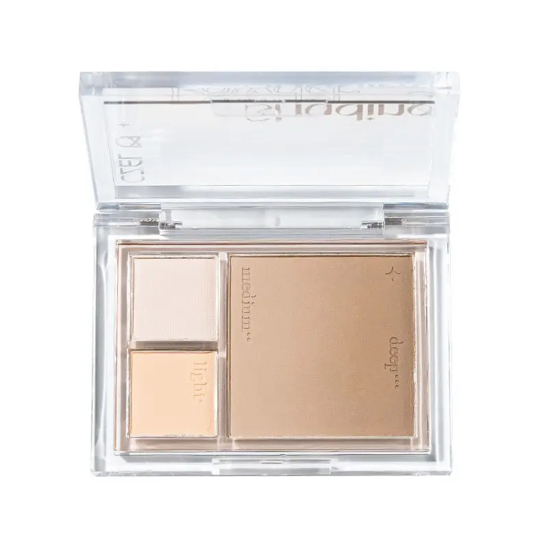 Three-color Three-dimensional High-gloss Nose Shadow Contouring, Skin Tone Contouring Color