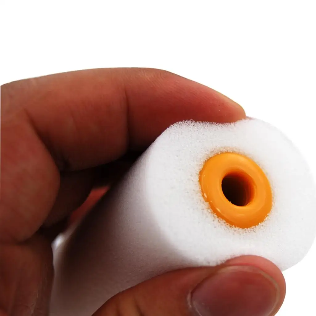 Wall Painter Foam Sponge Roller Set White Paint Sleeves Mini Painting Tools for Home Decorating and Precision Varnishing