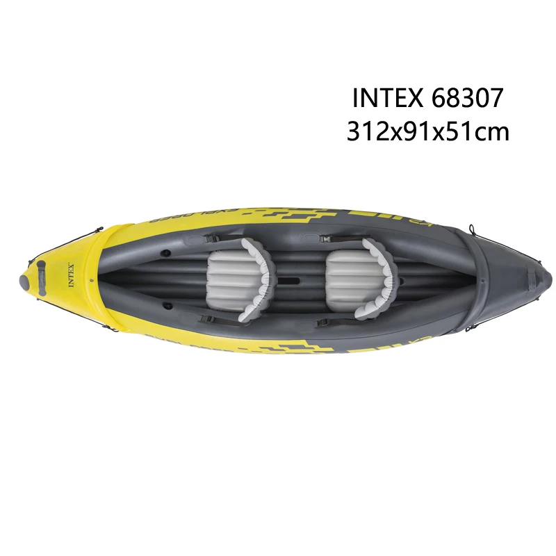 INTEX explore K2 2 person kayak inflatable 2 seats strong pvc boat raft canoe 3 air chamber paddle water sport