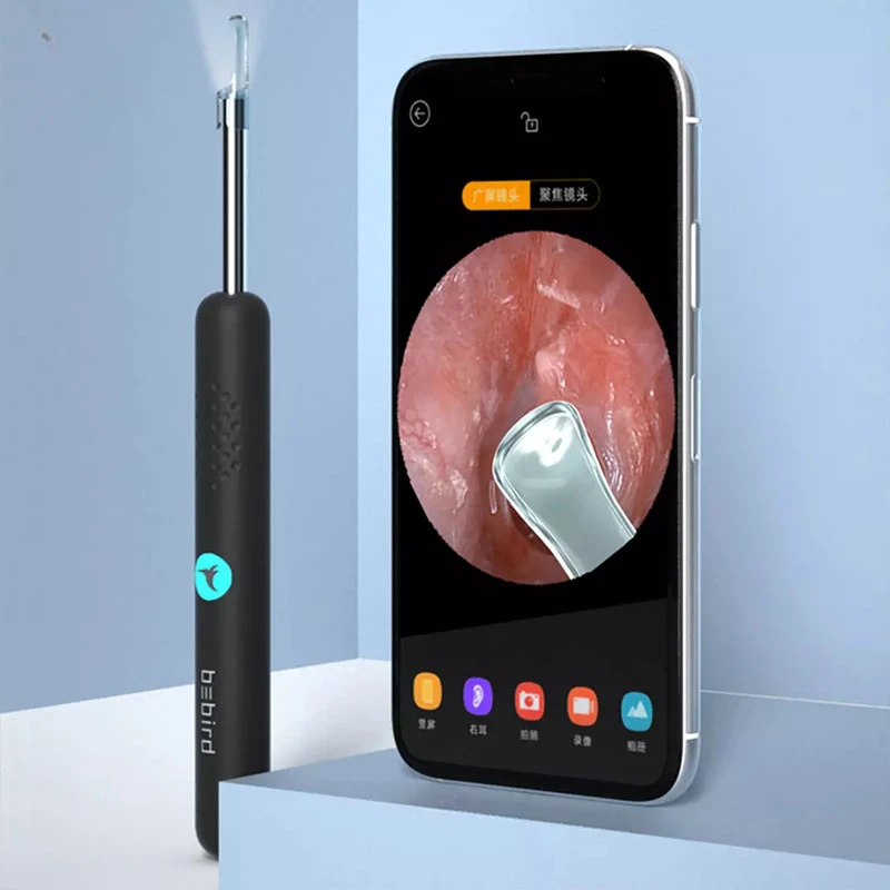 

Intelligent Visual Ear Picking Rod R1 Digging Earwax Ear Droppings Spoons Connected Phone Endoscope Ear-digging LED Light