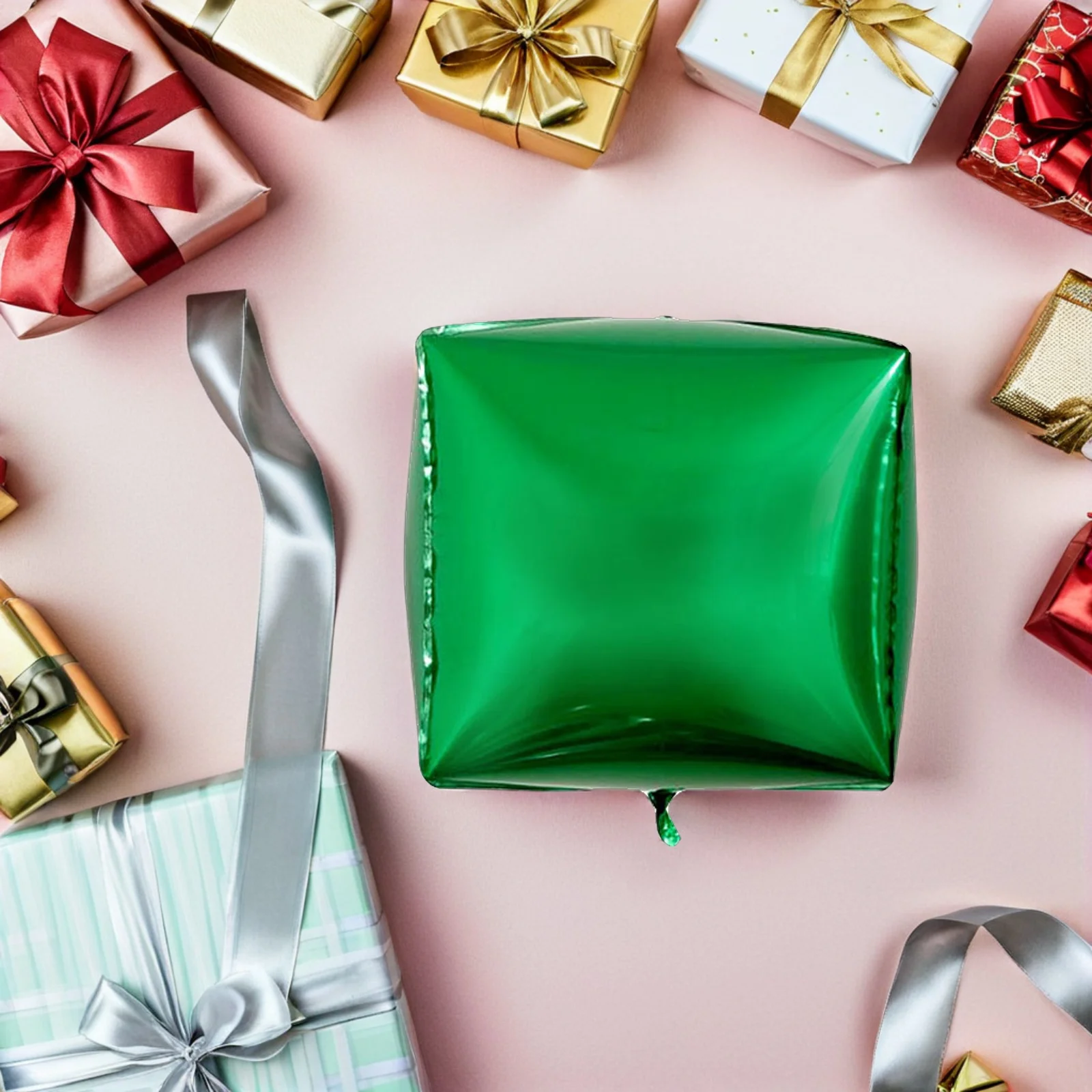 

3pcs Aluminum Film Balloon Foil Square 4D Design Birthday Party Supplies Wedding Kids Celebration Decor Cube Balloons