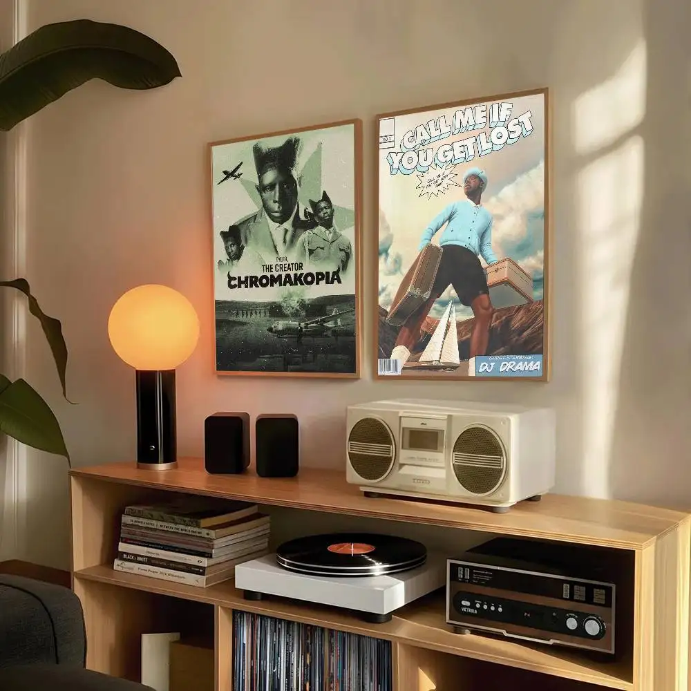 تايلر الخالق C-Chromakopia المشارك يطبع الجدار ملصق اللوحة غرفة نوم غرفة المعيشة الديكور مكتب المنزل ذاتية اللصق