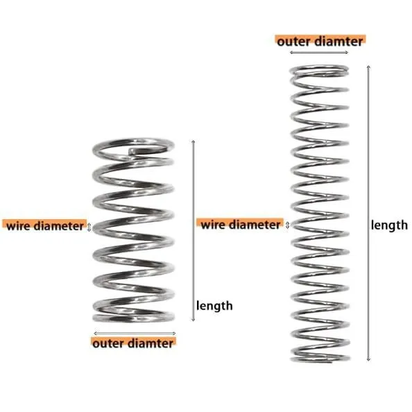 420Pcs Stainless Steel Compression Springs Assortment Kit, 24 Sizes Mixed Pressure Springs, Wire Dia 0.4-0.8mm