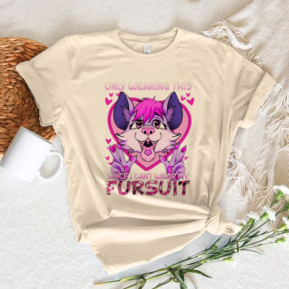 

Furry top women manga streetwear top girl designer comic clothes