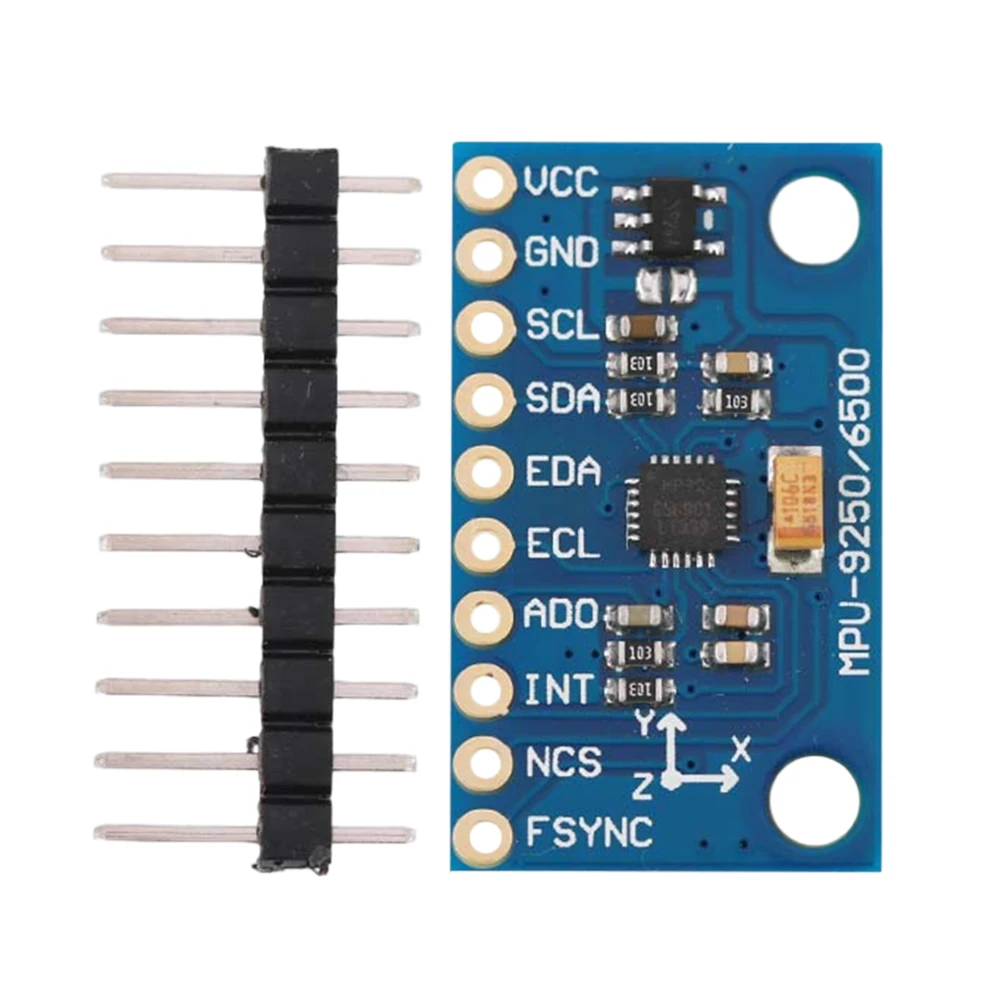 GY-9250 MPU9250 9-axis/9-axis Attitude Sensory Module IIC/SPI Gyro+Accelerator+Magnetometer Measurement Sensor Module 3-5V Power