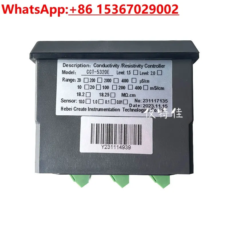 

Hebei Keruida CCT-5300 CCT-5320 Series Conductivity/Resistivity Online Analyzer Controller