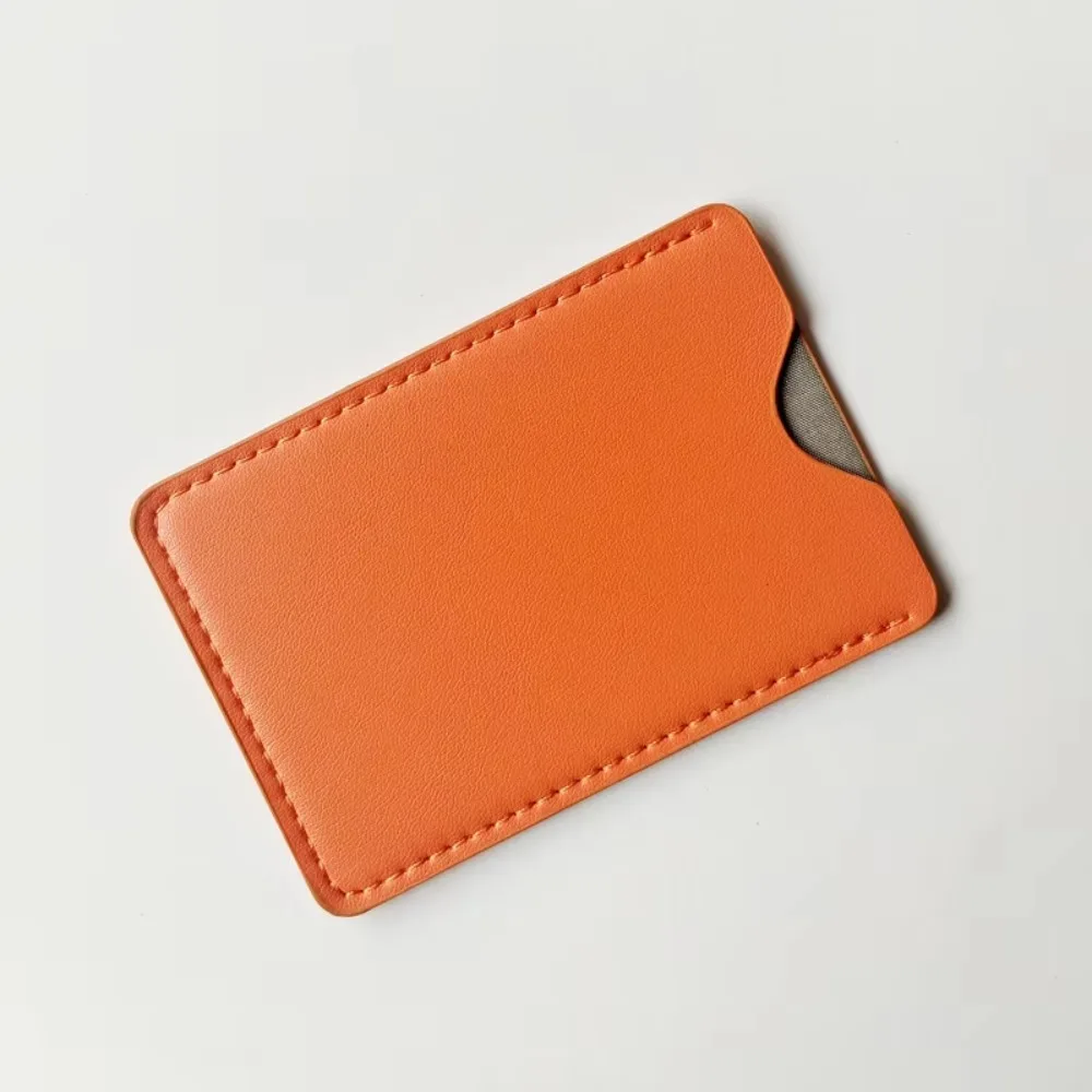 Ultra-Thin RFID Card Holder PU Leather Soft Lining Leather Card Sleeve Anti-Demagnetization RFID Blocking Credit Card Sleeve