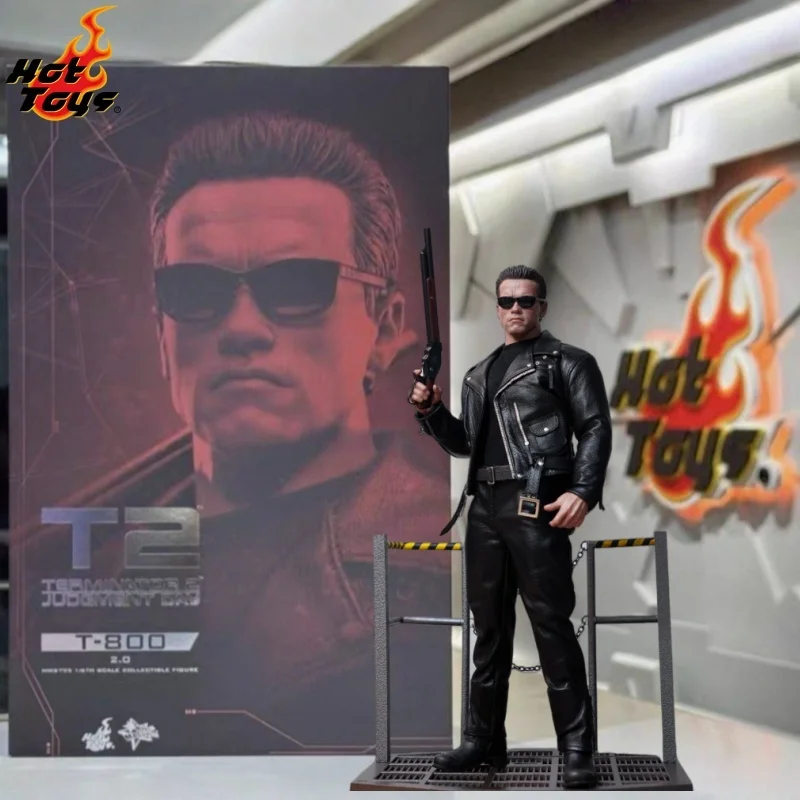 En Stock HOTTOYS HT 1/6 MMS795 Terminator 2: Día del Julio T800 Robot 2,0 versión dañada por batalla figuras de acción modelo coleccionable