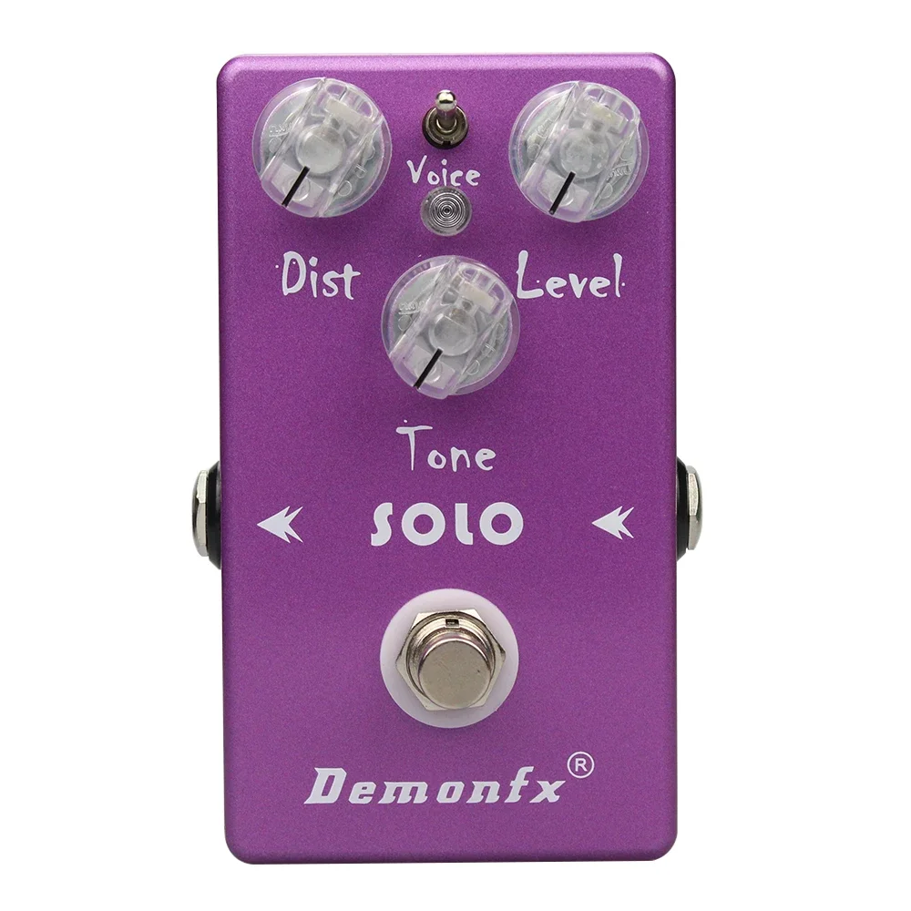 Demonfx SOLO Versatile High Gain Distortion Pedal 3 Position Voicing Switch Tone Control Metal Guitar Effects Stompbox