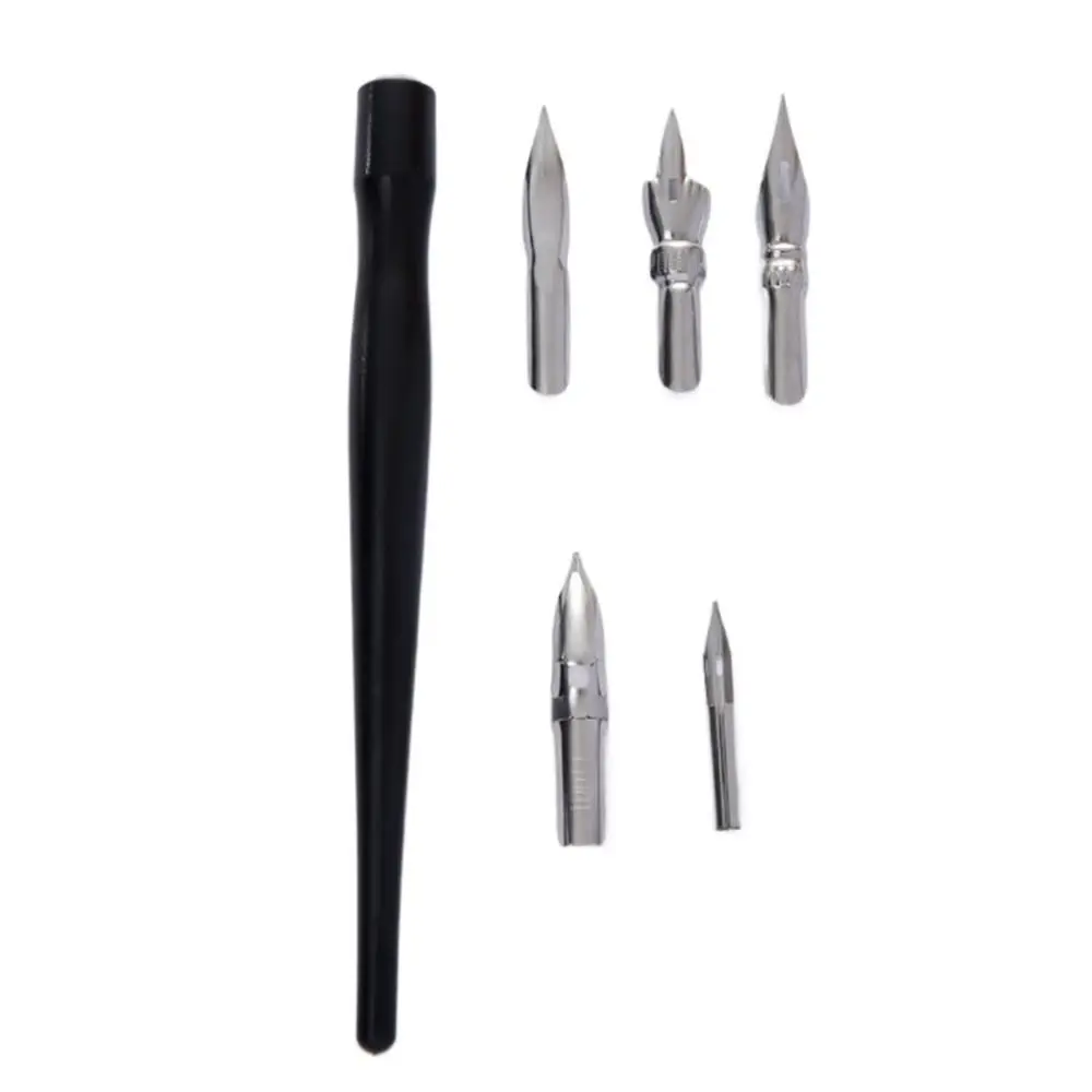 6Pcs/Set Infiltration Line Panel Line Accent Pen Avoid Scrubbing Pen Tip Assembly Model Tool with 5 Nibs