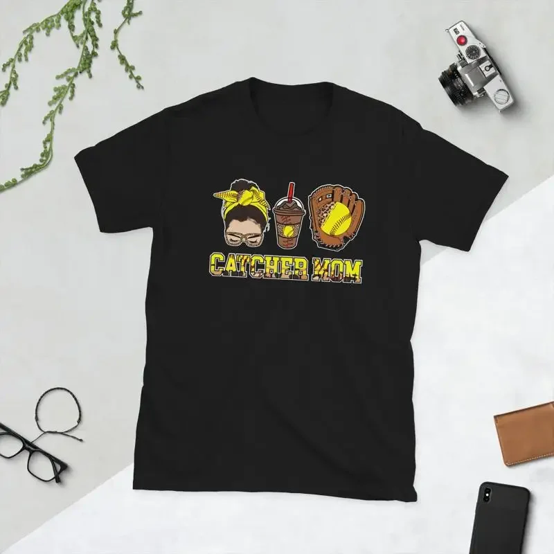 Softball Catcher Mom Of A Mama T Shirt