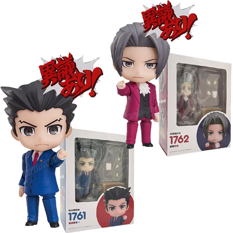 # 1761 Figurine d'anime Ace Attorney Phoenix Wright # 1762 Miles Edgeworth Figurine Gyakuten Saiban Figurine modèle poupée jouets cadeau