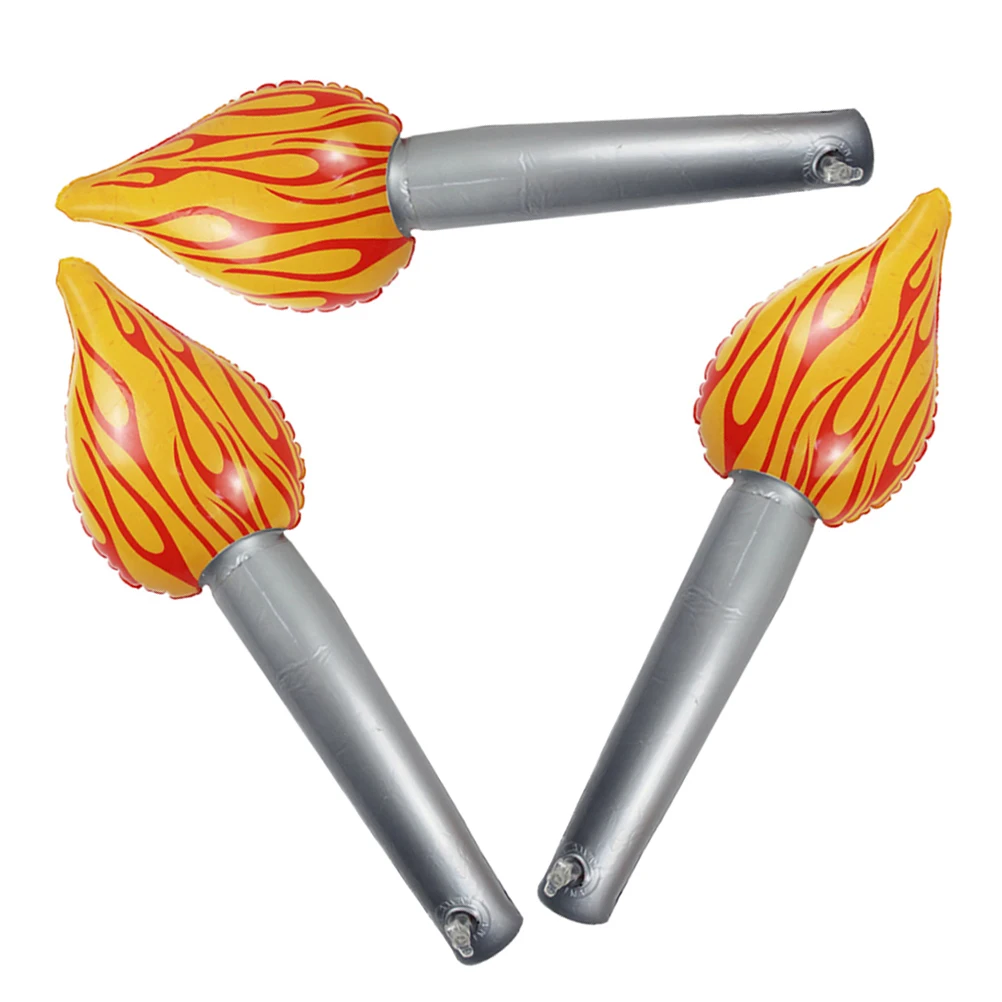 

3 Pcs Halloween Inflatable Flame Balloon Child Pvc Firefighter Party Decorations