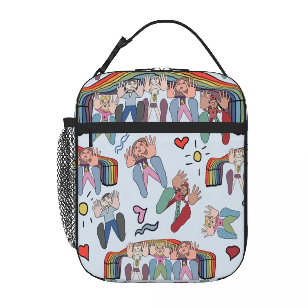 Hot Sale May There Always Be Children Hip Hop Kids Lunch Bag Business Trip Lunch Carrier