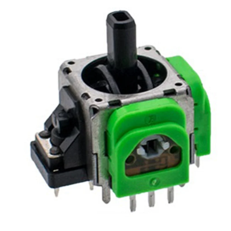 

10 шт. для PS5 Hall электромагнитный джойстик потенциометр зеленый металл + пластик регулируемый электромагнитный джойстик IC-Y41A