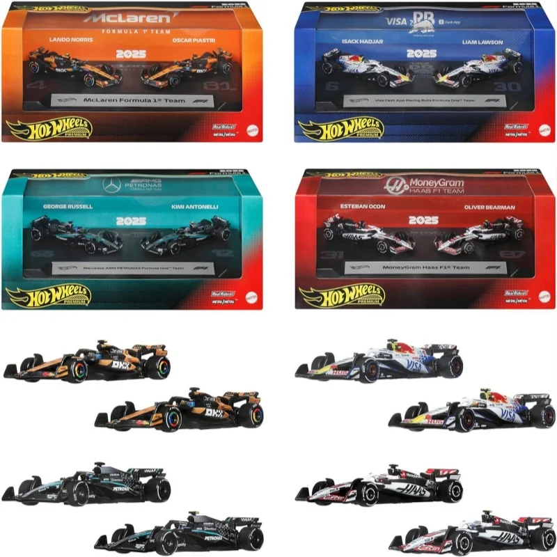 nuevo-set-de-autos-hot-wheels-gold-label-f1-paquete-de-2-modelos-de-metal-fundido-premium-mclaren-y-red-bull-modelo-de-vehiculo-terminado-regalo-para-fans