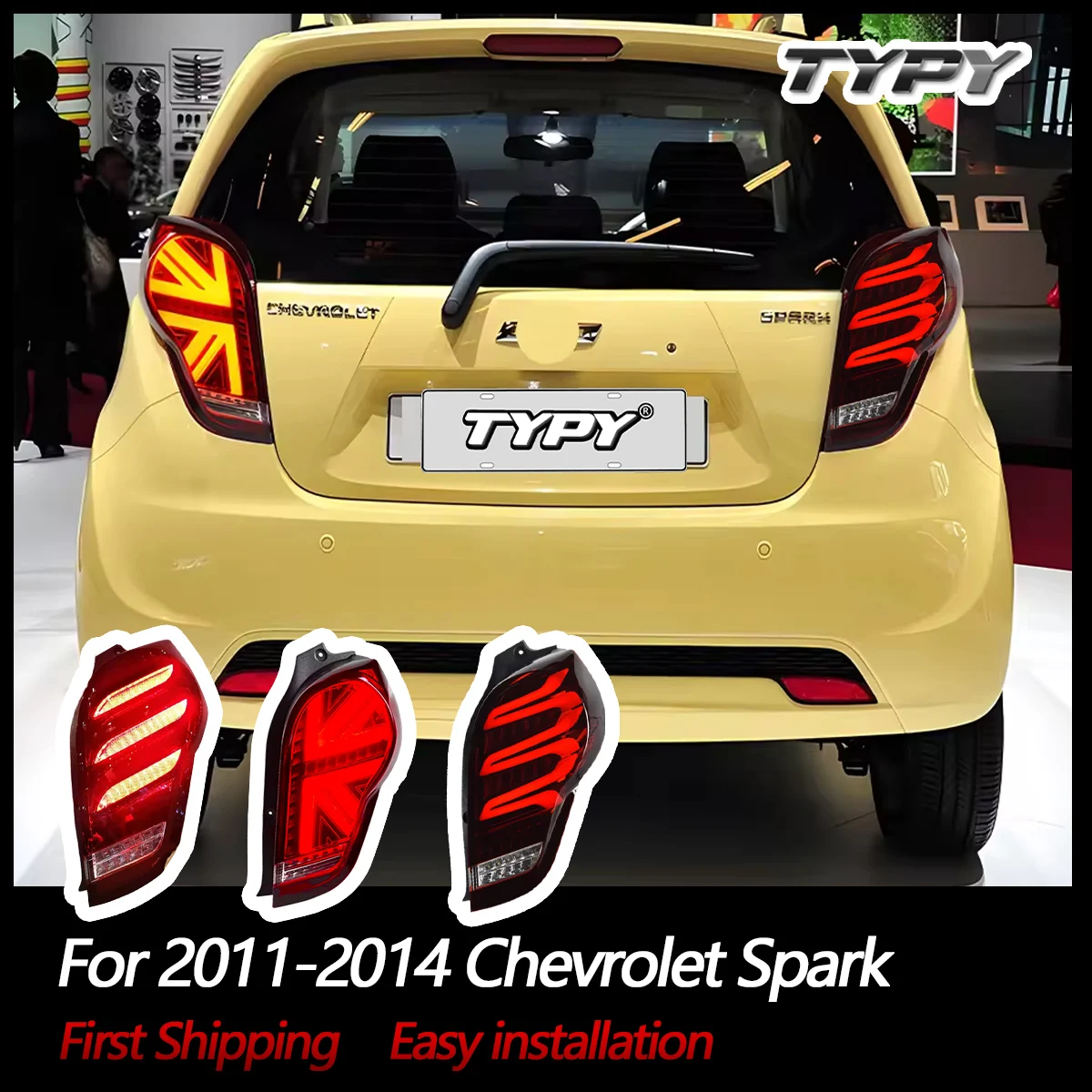 

Автомобильные фары для Chevrolet Spark, задний фонарь 2011-2014, светодиодный задний фонарь для проектора, дневные ходовые огни, автомобильные аксессуары