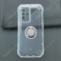 For Ulefone Power Armor 18T Ultra 18 Armor18 Back Ring Holder Bracket Phone Cover TPU Soft Case On Power Armor 19T 19 Armor19